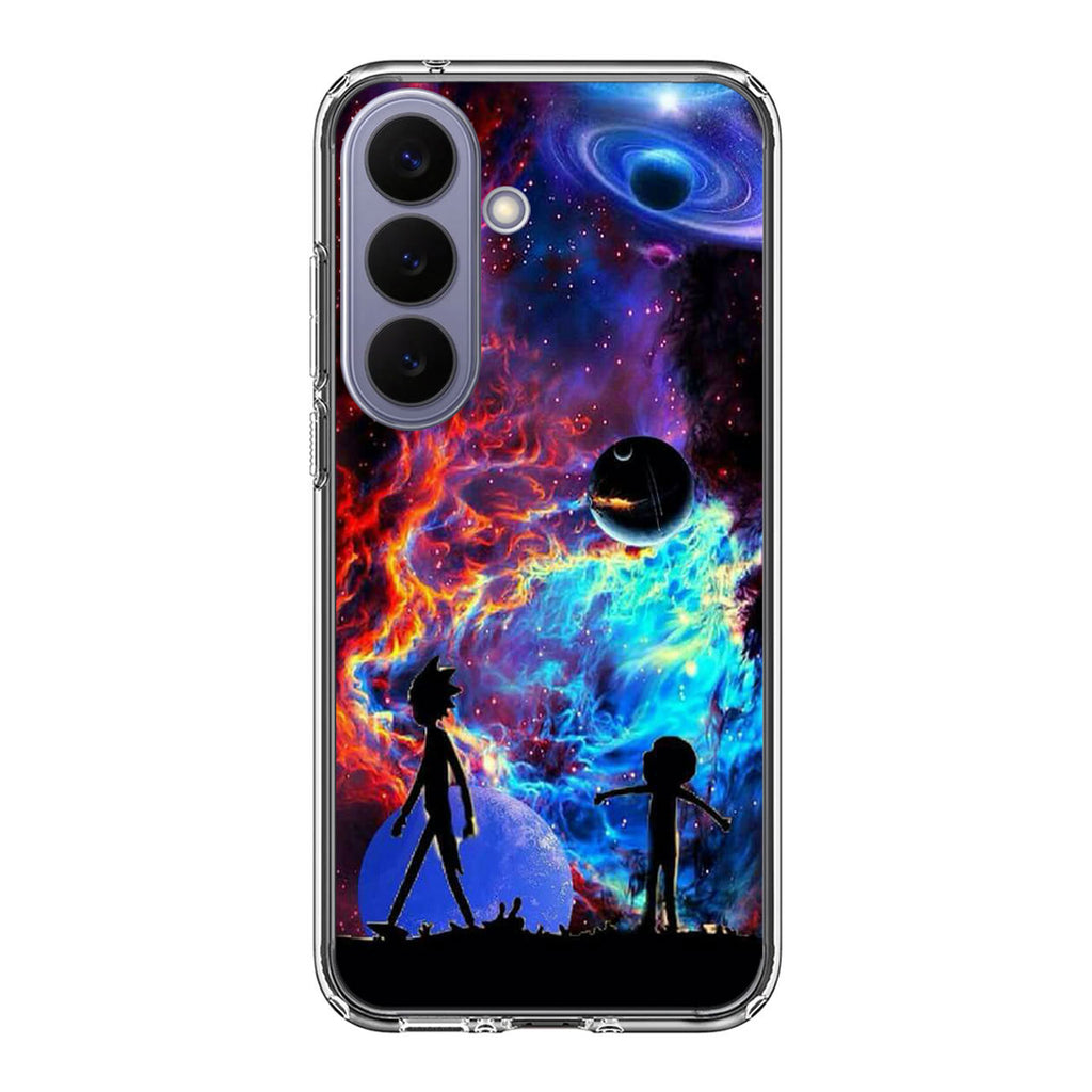 Rick And Morty Flat Galaxy Samsung Galaxy S26 / S26 Plus Case