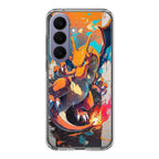 Charizard Inferno on Canvas Samsung Galaxy S26 / S26 Plus Case