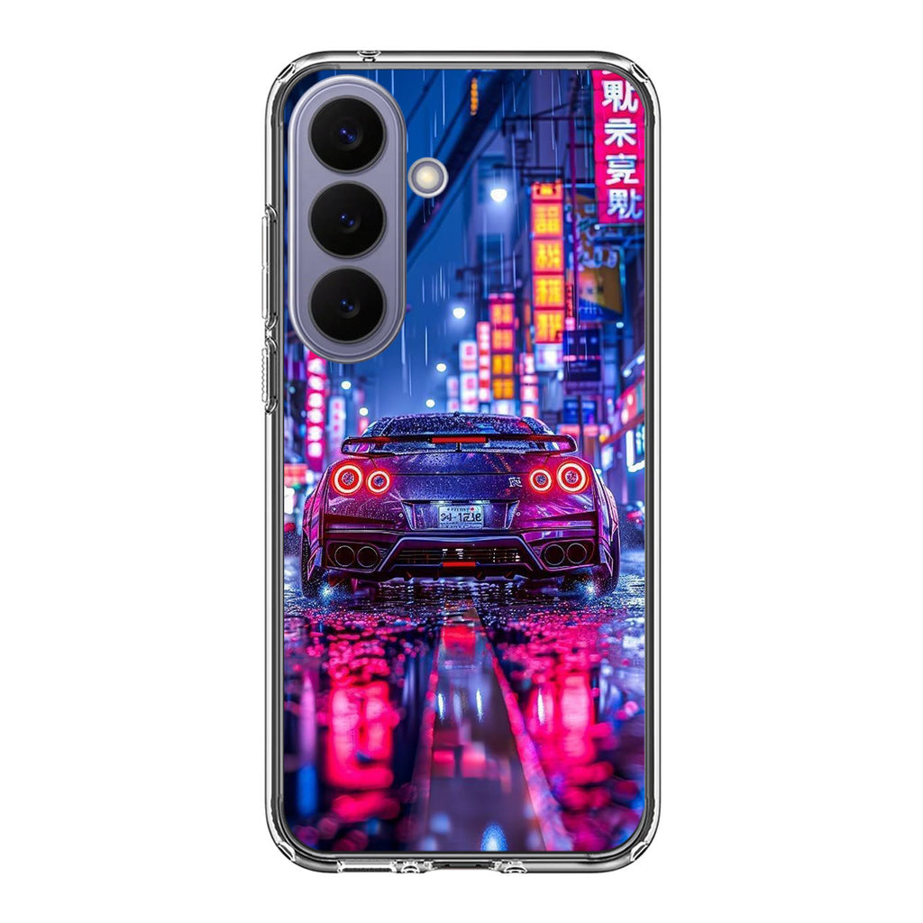 Neon Midnight Drift Tokyo Rain Samsung Galaxy S26 / S26 Plus Case