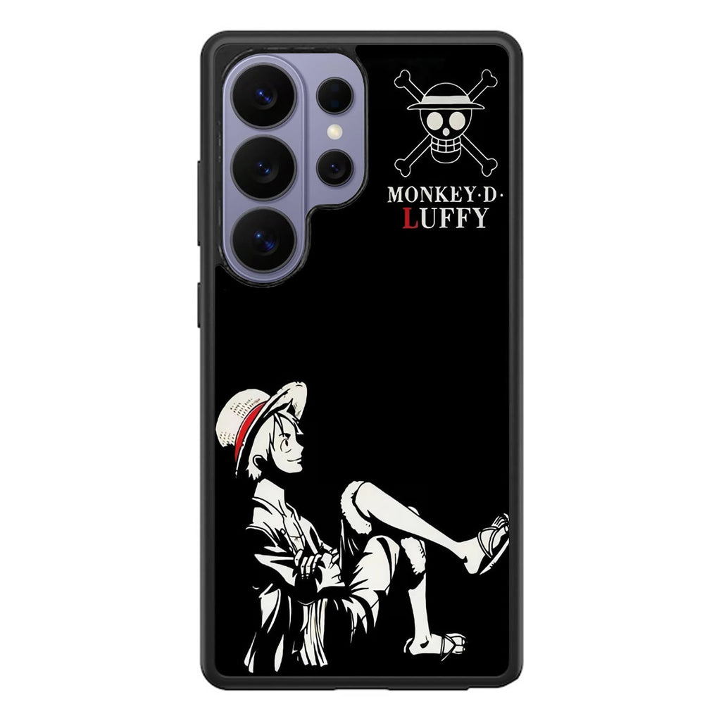 Monkey D Luffy Black And White Samsung Galaxy S26 Ultra Case