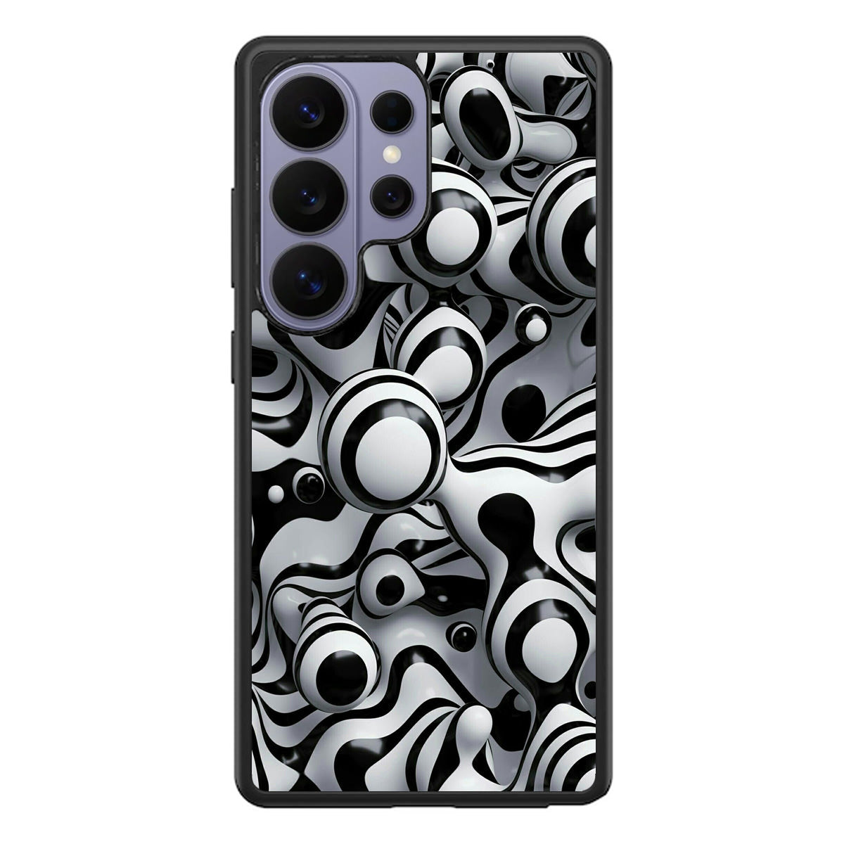 Abstract Art Black White Samsung Galaxy S26 Ultra Case