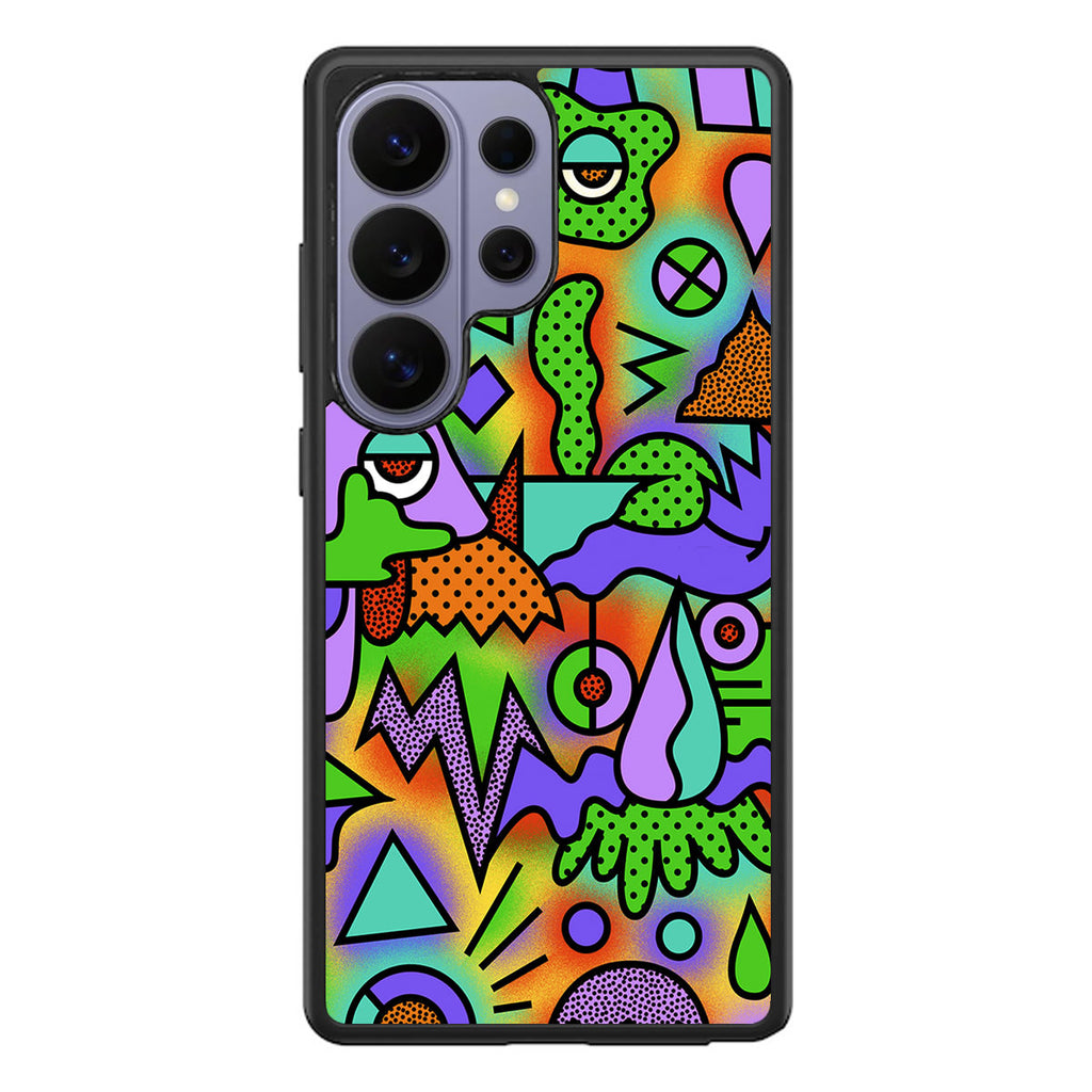 Abstract Colorful Doodle Art Samsung Galaxy S26 Ultra Case