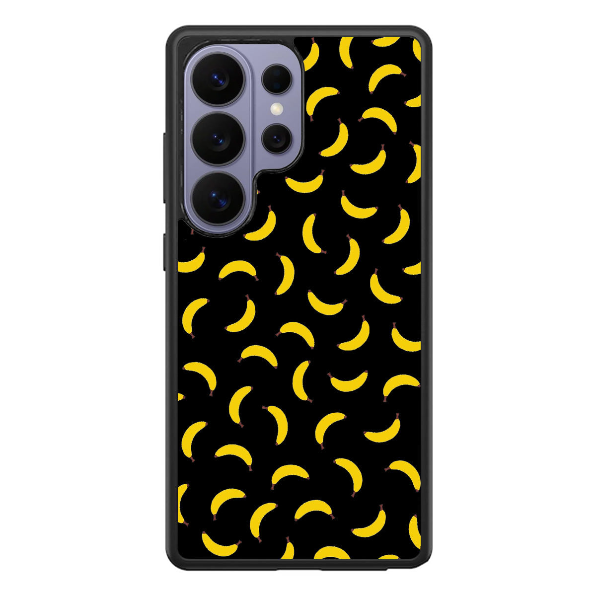 Bananas Fruit Pattern Black Samsung Galaxy S26 Ultra Case