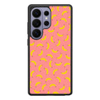 Bananas Fruit Pattern Pink Samsung Galaxy S26 Ultra Case