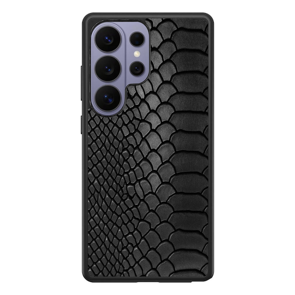 Black Snake Skin Texture Samsung Galaxy S26 Ultra Case