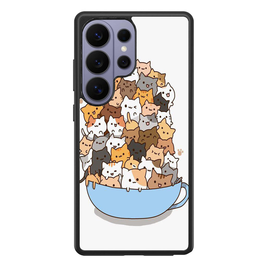 Cats on A Bowl Samsung Galaxy S26 Ultra Case