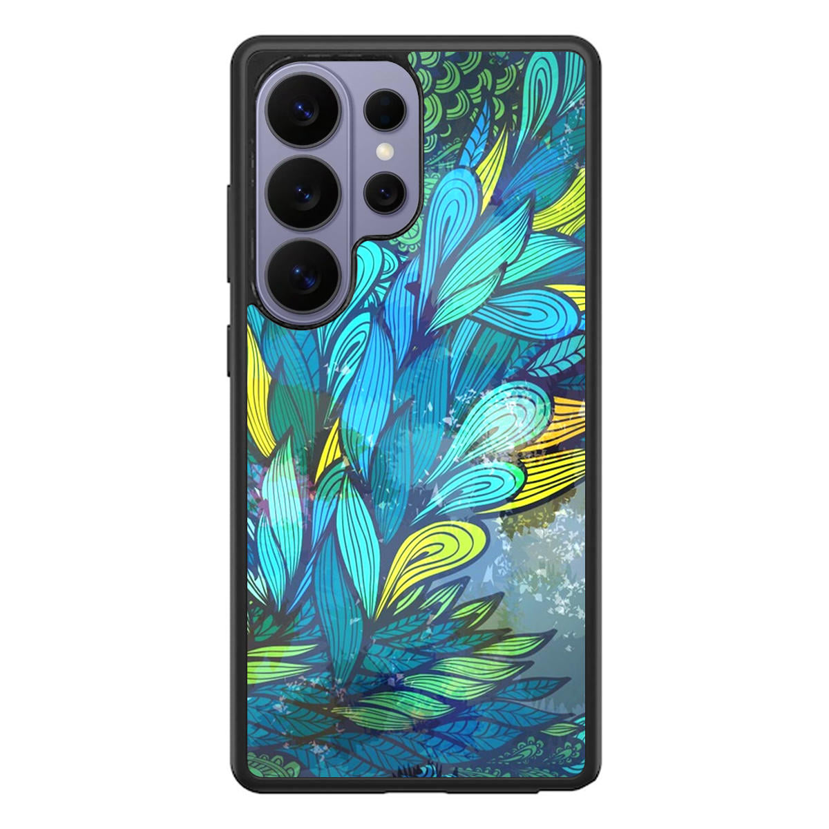 Colorful Art in Blue Samsung Galaxy S26 Ultra Case