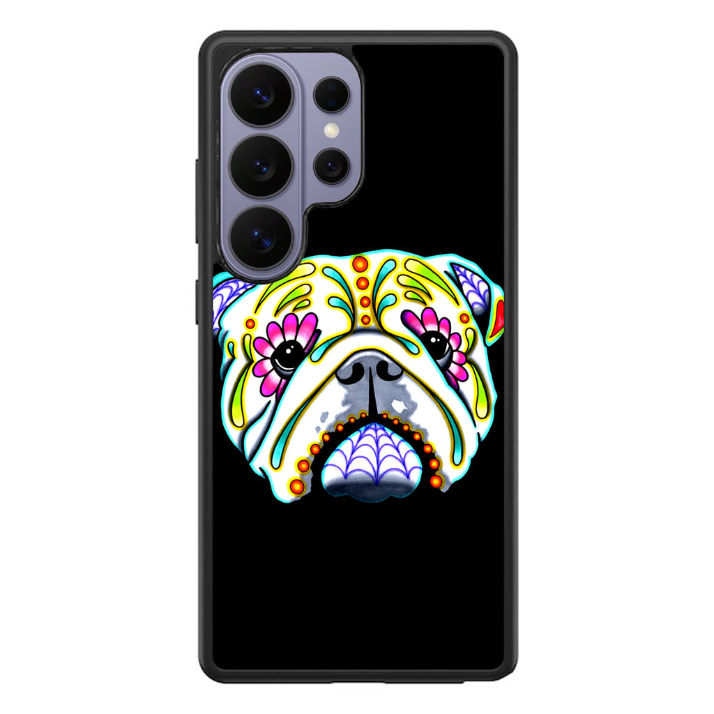 Colorful Bulldog Art Samsung Galaxy S26 Ultra Case