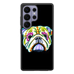 Colorful Bulldog Art Samsung Galaxy S26 Ultra Case