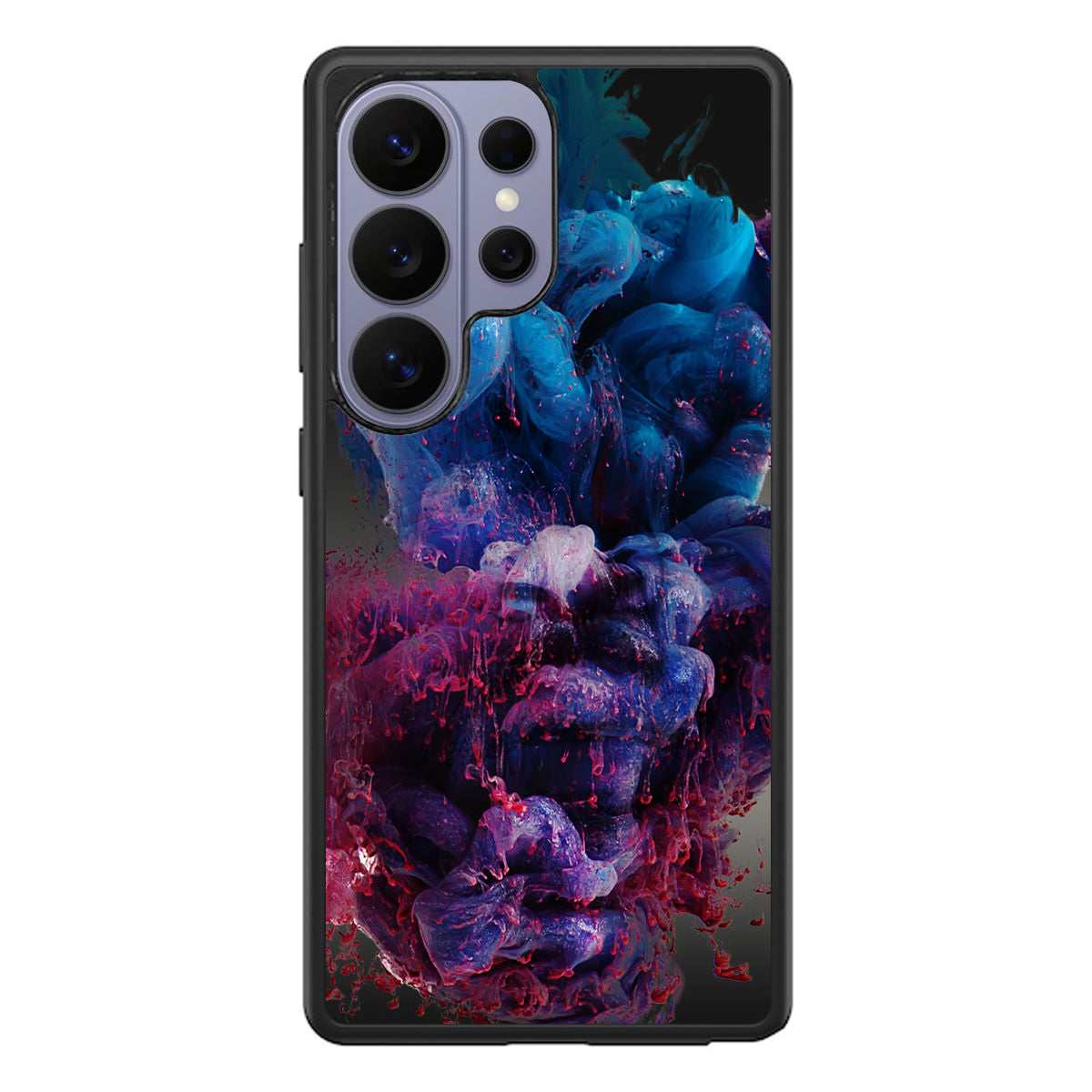 Colorful Dust Art on Black Samsung Galaxy S26 Ultra Case