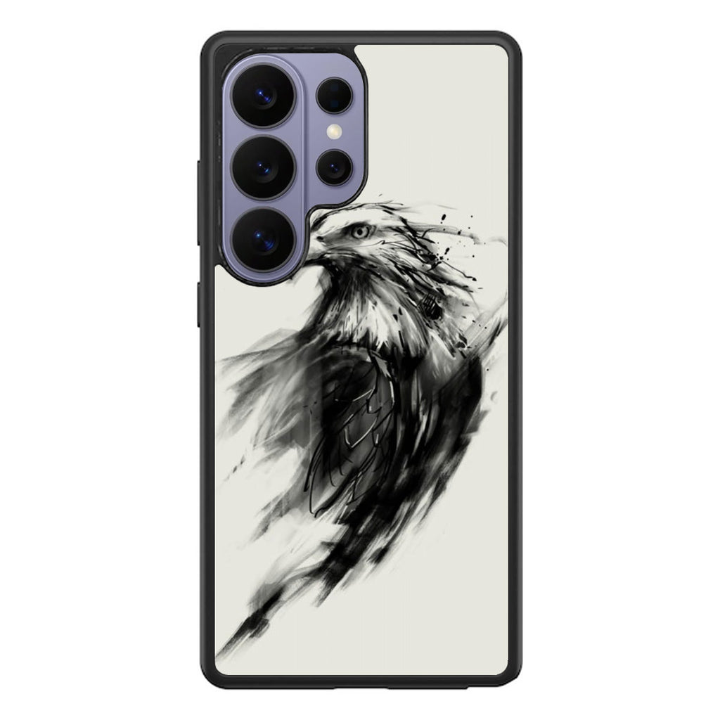 Eagle Art Black Ink Samsung Galaxy S26 Ultra Case