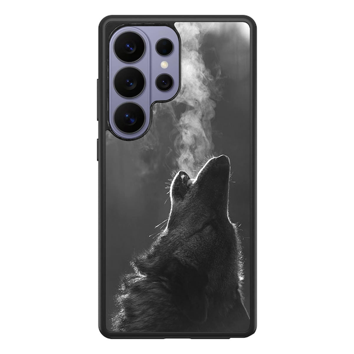 Howling Wolves Black and White Samsung Galaxy S26 Ultra Case