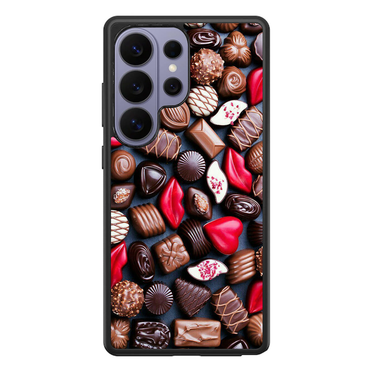 I Love Choco Pattern Samsung Galaxy S26 Ultra Case
