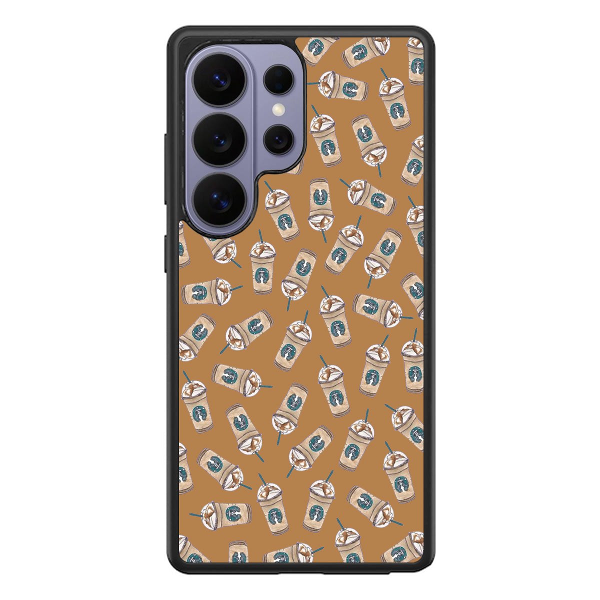 Iced Cappuccinos Lover Pattern Samsung Galaxy S26 Ultra Case