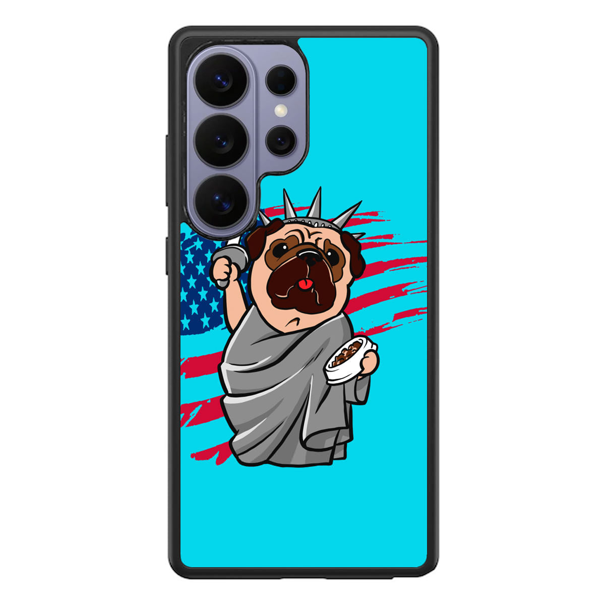 Independence Day Pug Samsung Galaxy S26 Ultra Case
