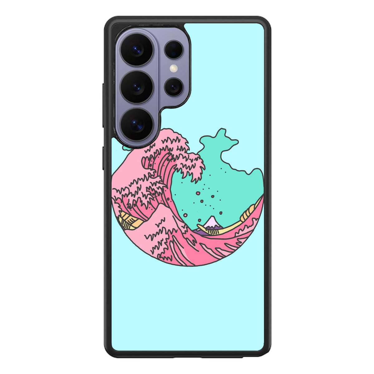 Japanese Pastel Wave Samsung Galaxy S26 Ultra Case