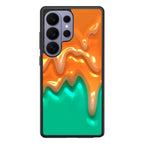 Orange Paint Dripping Samsung Galaxy S26 Ultra Case