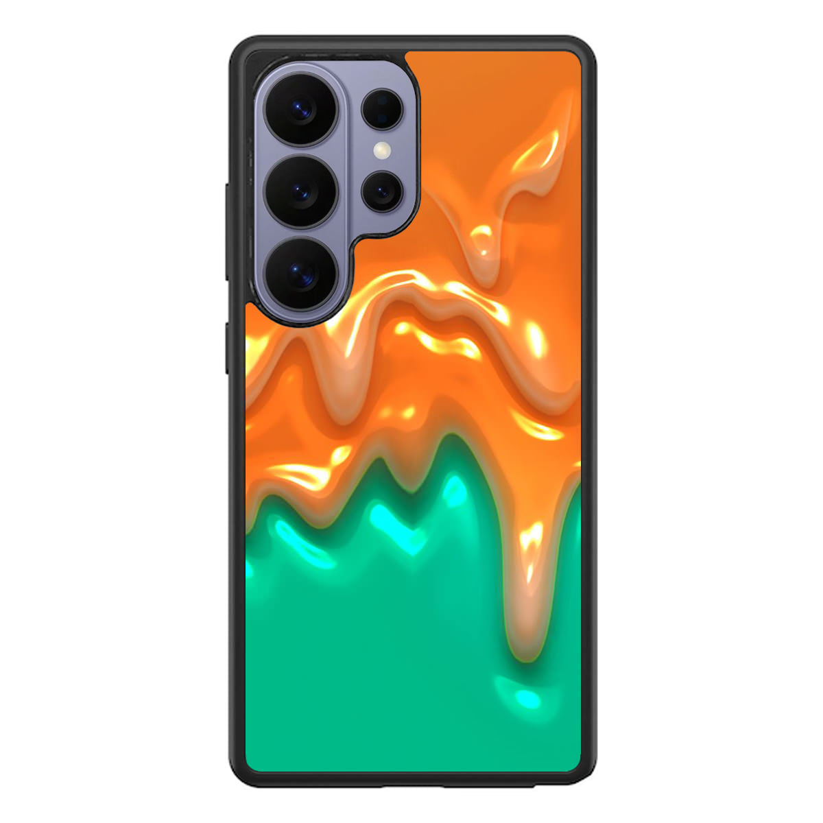 Orange Paint Dripping Samsung Galaxy S26 Ultra Case