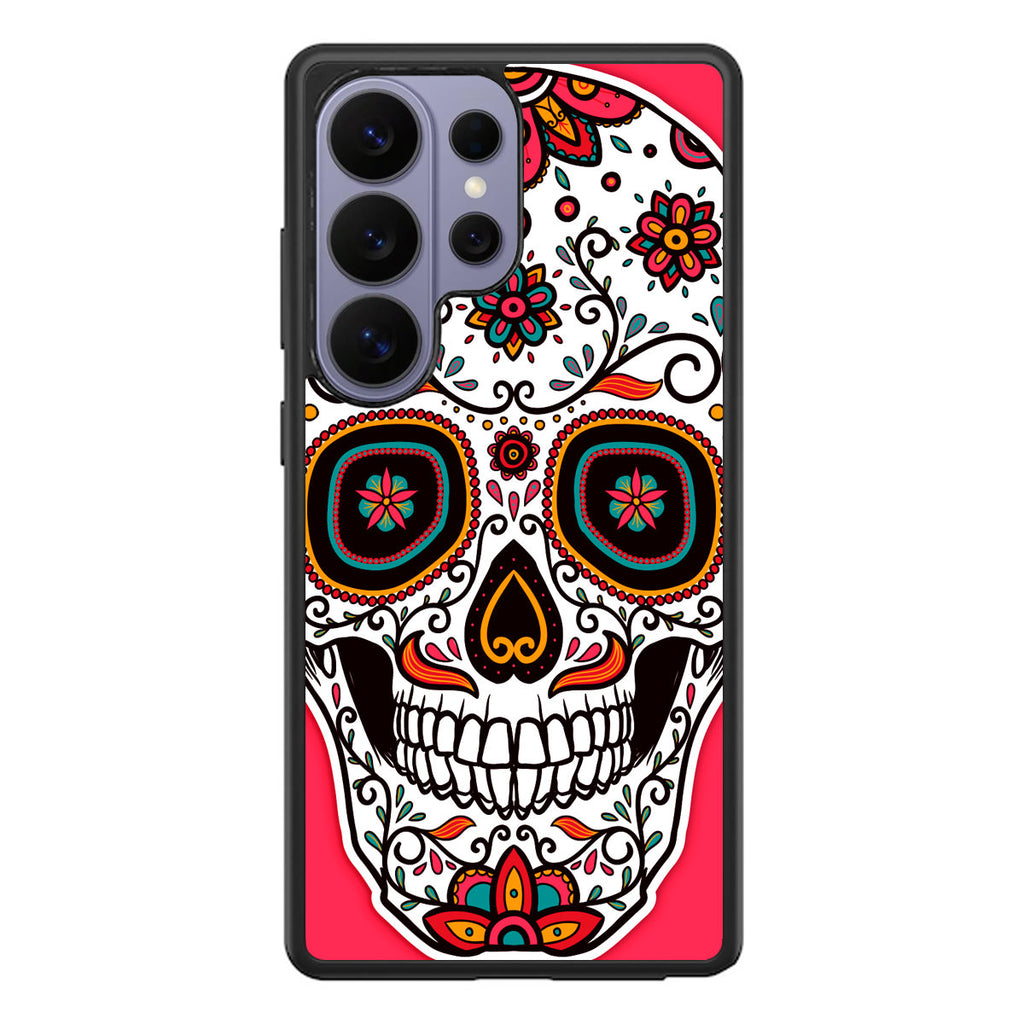 Pink Sugar Skull Samsung Galaxy S26 Ultra Case