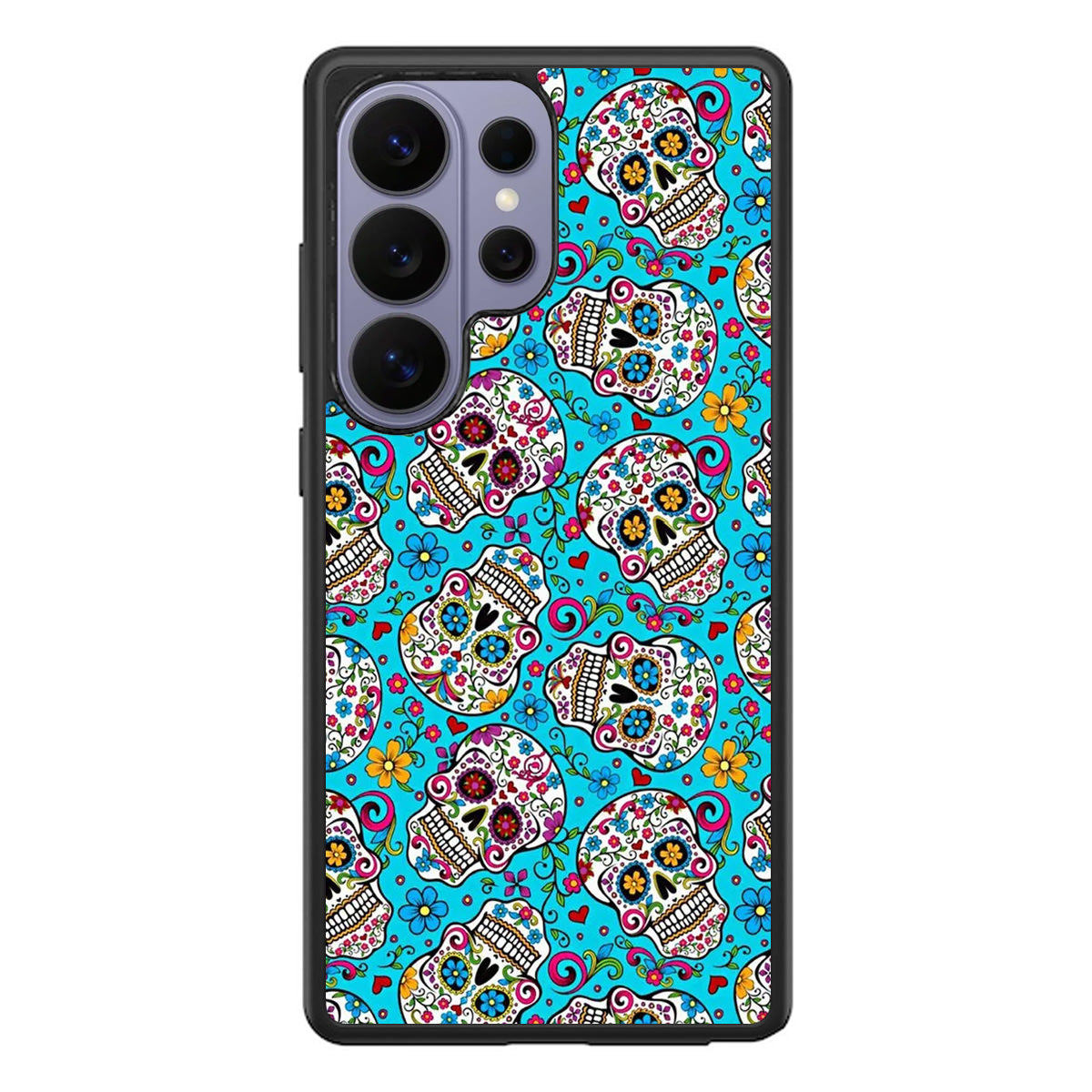 Skull Floral Sugar Samsung Galaxy S26 Ultra Case