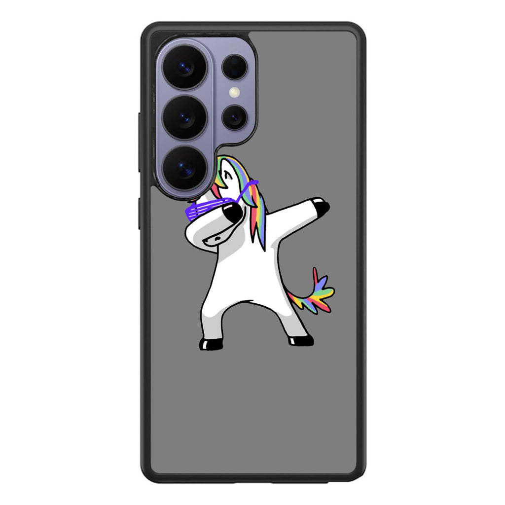 Unicorn Dabbing Grey Samsung Galaxy S26 Ultra Case