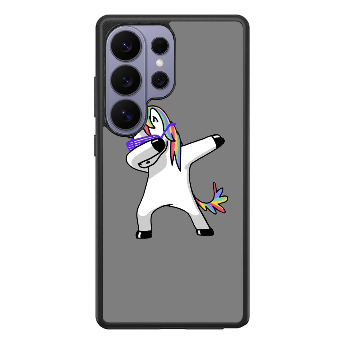 Unicorn Dabbing Grey Samsung Galaxy S26 Ultra Case