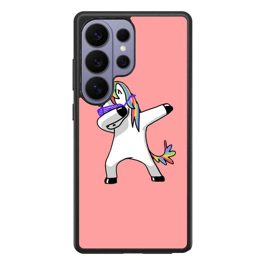 Unicorn Dabbing Pink Samsung Galaxy S26 Ultra Case