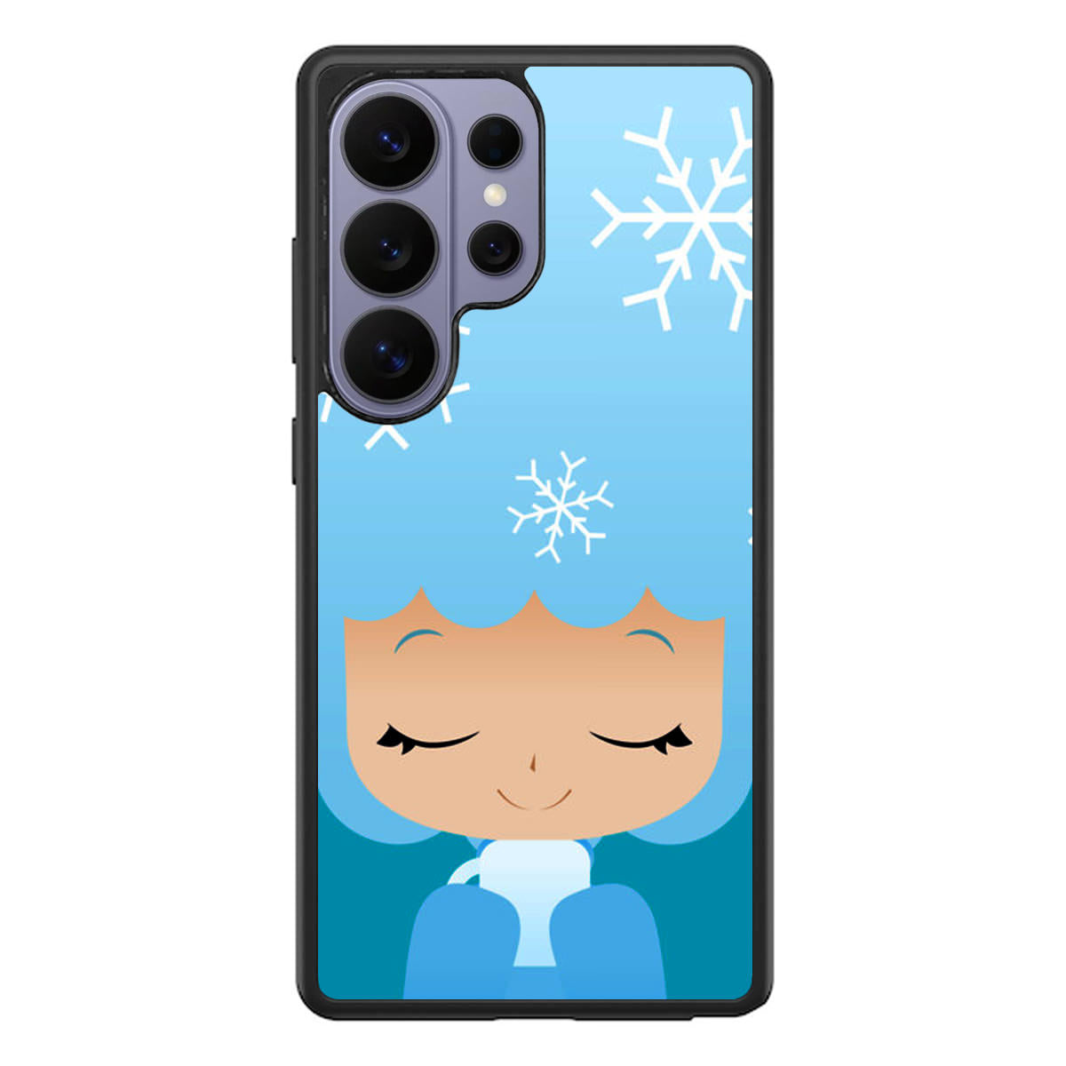 Winter Afro Girl Samsung Galaxy S26 Ultra Case