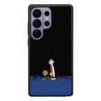 Calvin and Hobbes Space Samsung Galaxy S26 Ultra Case