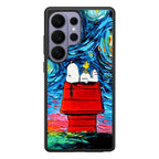 Dog Lying Under Starry Night Van Gogh Samsung Galaxy S26 Ultra Case