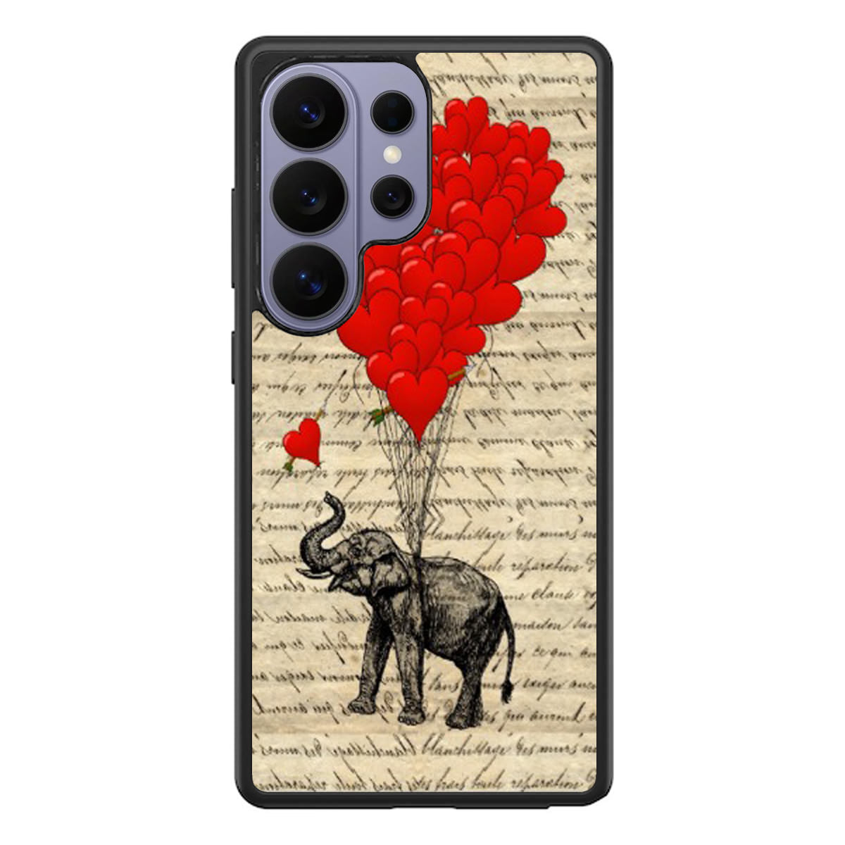 Elephant And Heart Samsung Galaxy S26 Ultra Case