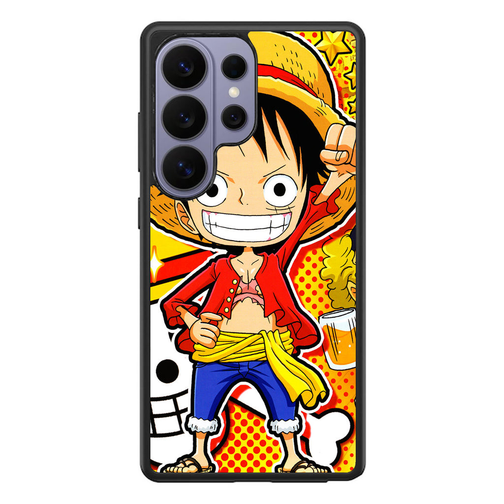 One Piece Cute Luffy Samsung Galaxy S26 Ultra Case