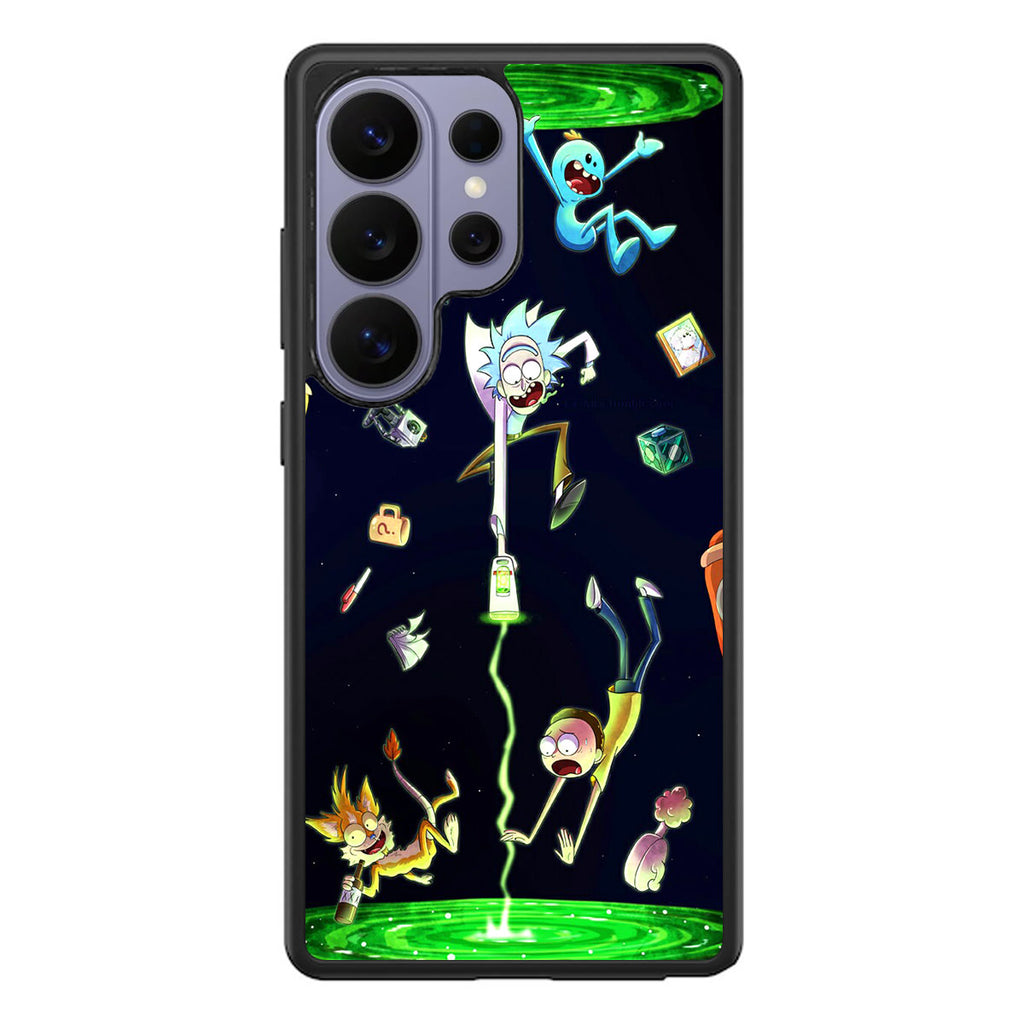 Rick And Morty Portal Fall Samsung Galaxy S26 Ultra Case