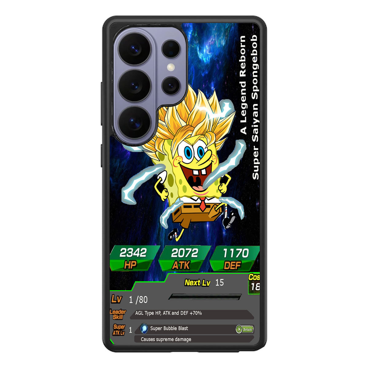 Super Saiyan Spongebob Card Samsung Galaxy S26 Ultra Case