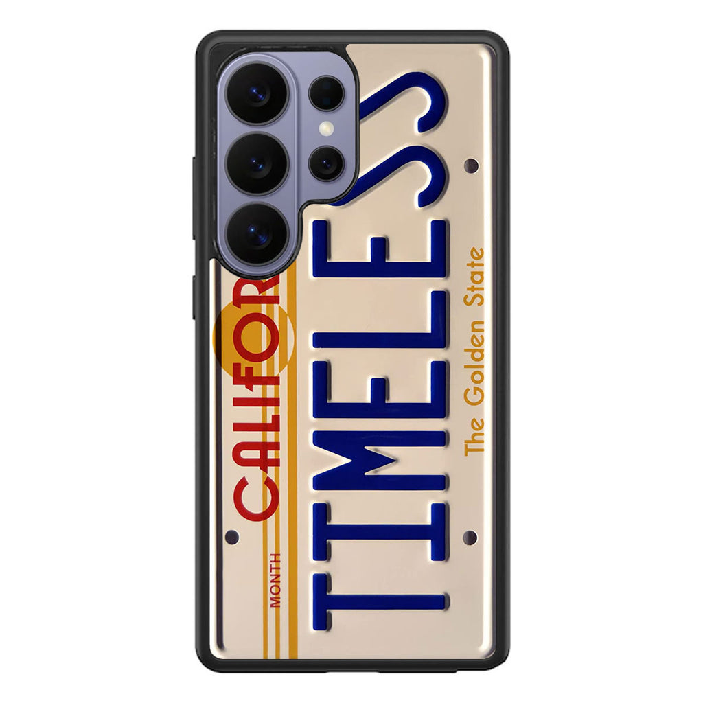 Back to the Future License Plate Timeless Samsung Galaxy S26 Ultra Case