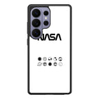 NASA Minimalist White Samsung Galaxy S26 Ultra Case