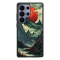 Crimson Moon Over Silent Peaks Samsung Galaxy S26 Ultra Case