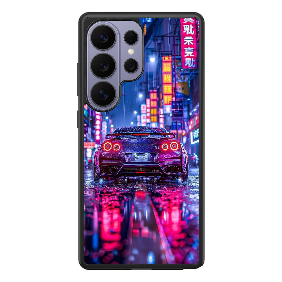 Neon Midnight Drift Tokyo Rain Samsung Galaxy S26 Ultra Case