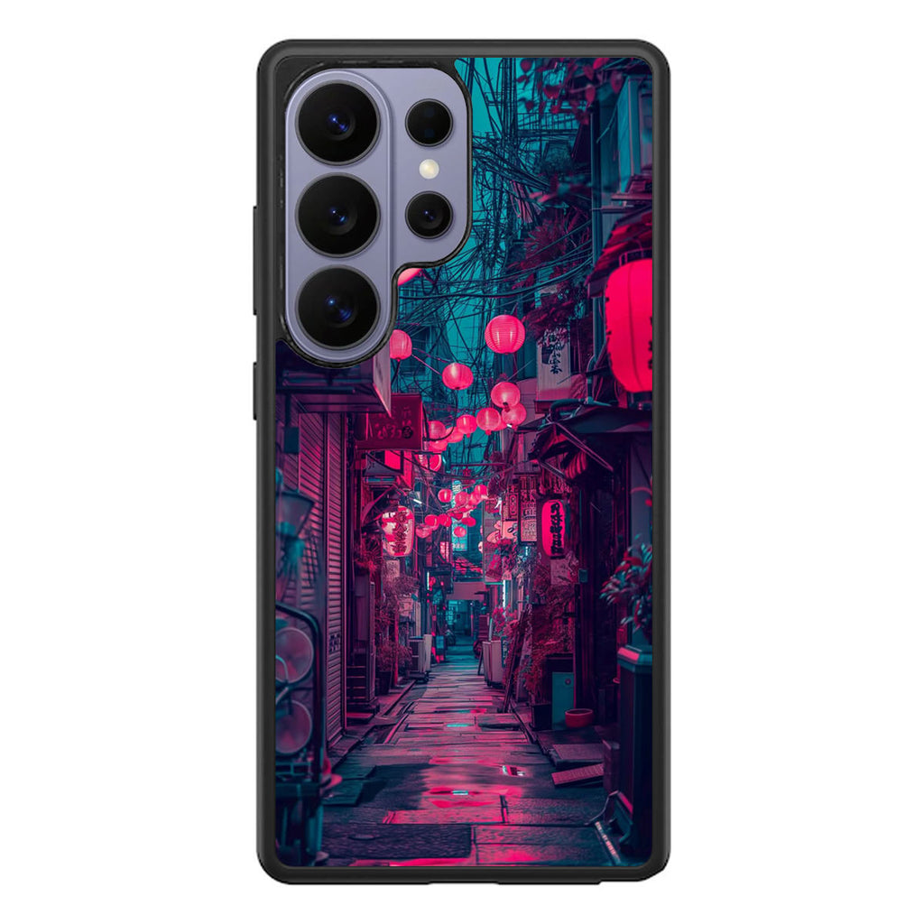 Neon Veins of the Night Market Samsung Galaxy S26 Ultra Case