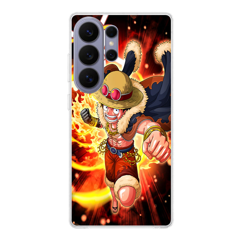 Luffy Red Hawk Punch Samsung Galaxy S26 Ultra Case