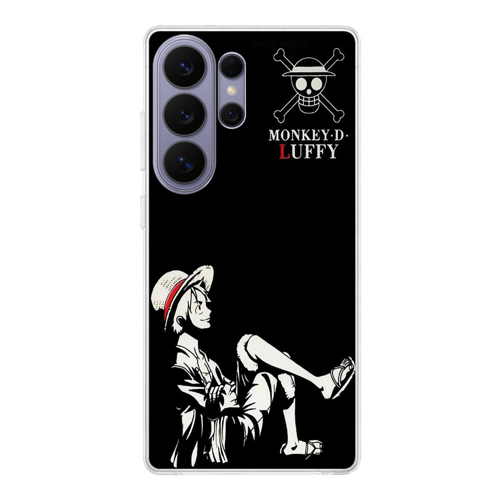 Monkey D Luffy Black And White Samsung Galaxy S26 Ultra Case