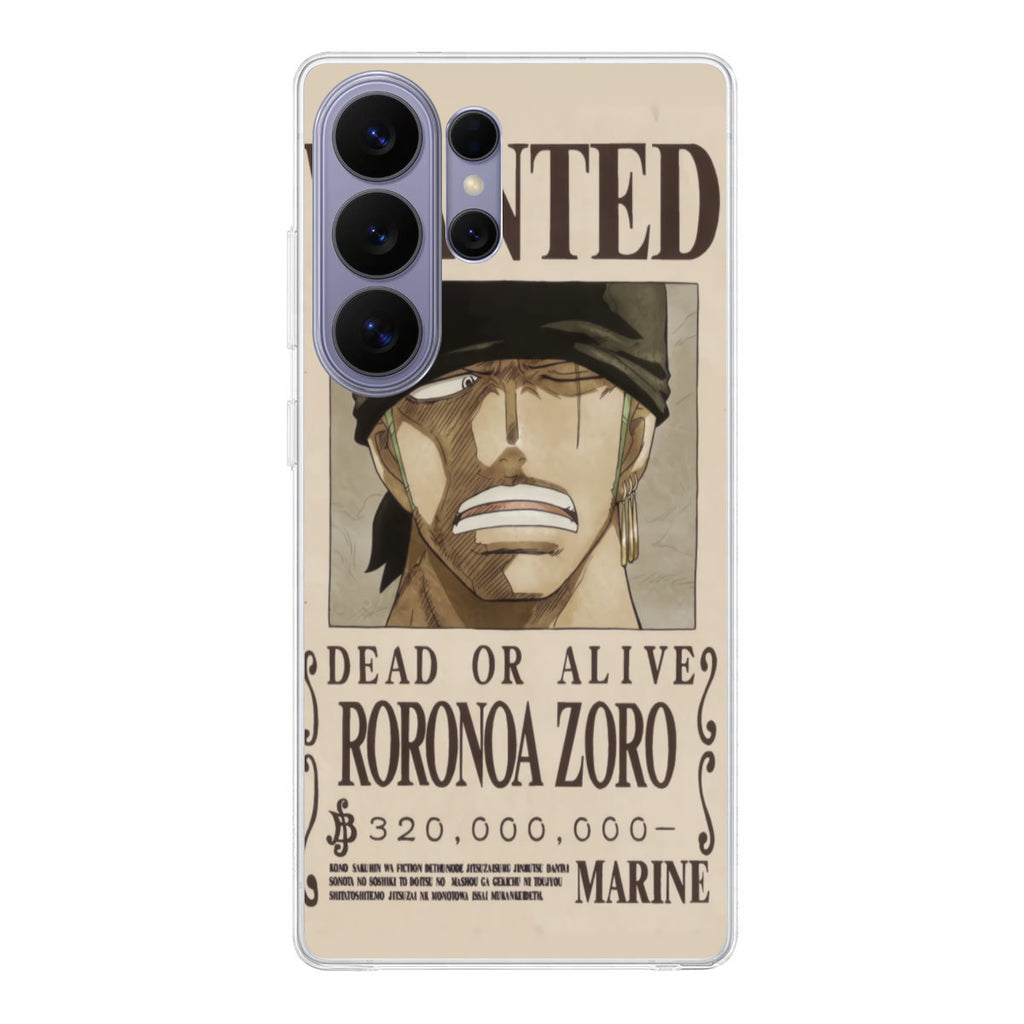 Roronoa Zoro Bounty Samsung Galaxy S26 Ultra Case