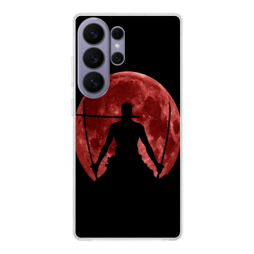 Silhouette Of Zoro In Santoryu Mode Samsung Galaxy S26 Ultra Case