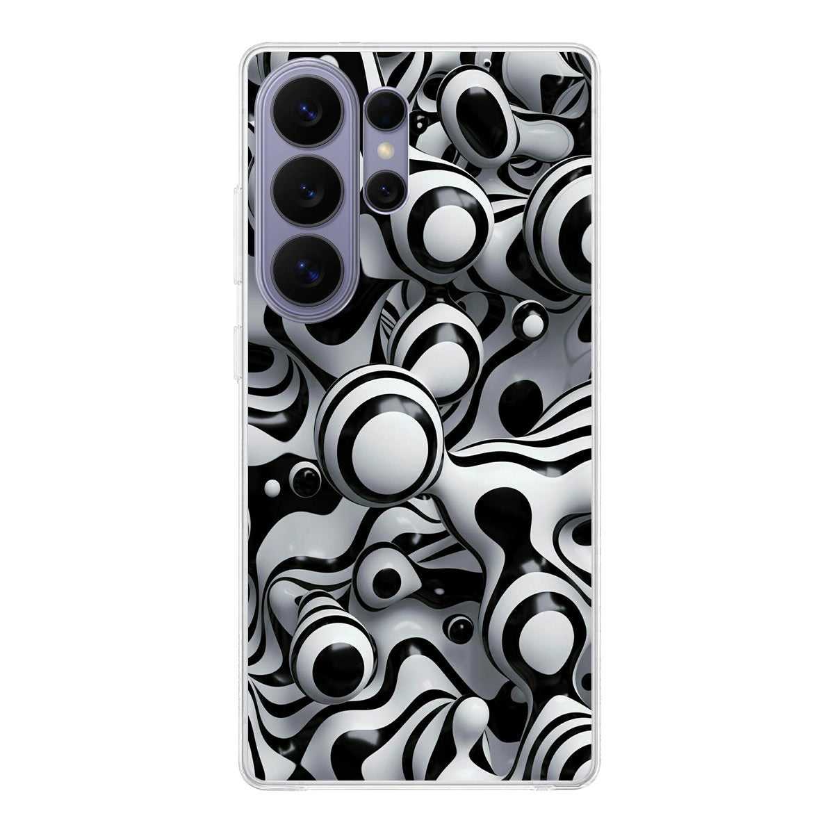 Abstract Art Black White Samsung Galaxy S26 Ultra Case
