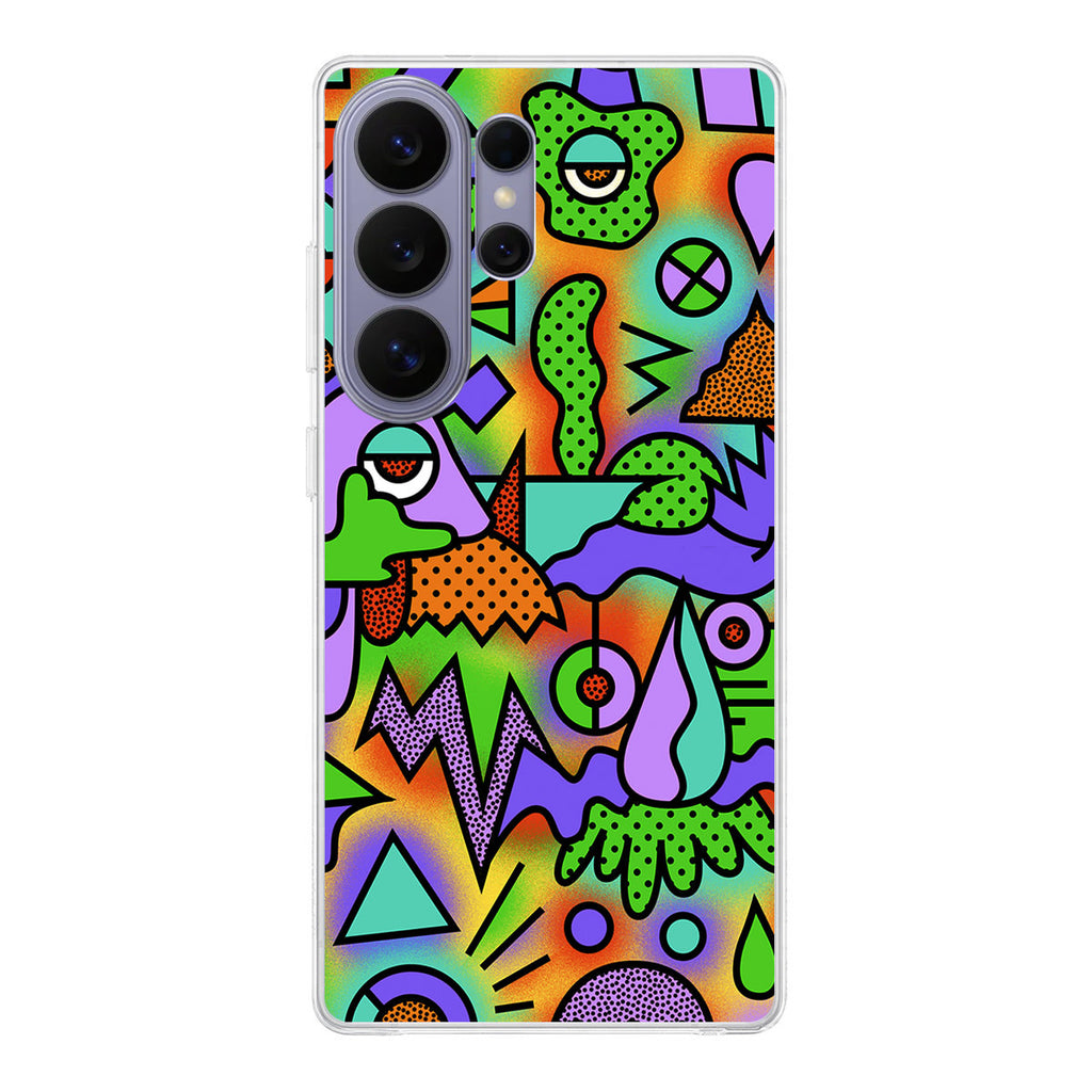 Abstract Colorful Doodle Art Samsung Galaxy S26 Ultra Case