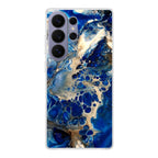 Abstract Golden Blue Paint Art Samsung Galaxy S26 Ultra Case