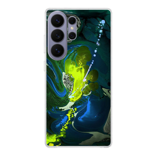 Abstract Green Blue Art Samsung Galaxy S26 Ultra Case