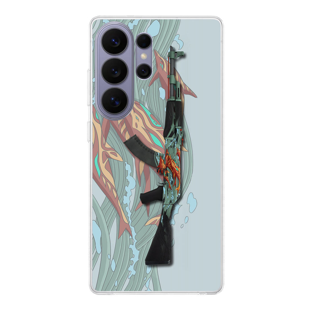 AK-47 Aquamarine Revenge Samsung Galaxy S26 Ultra Case