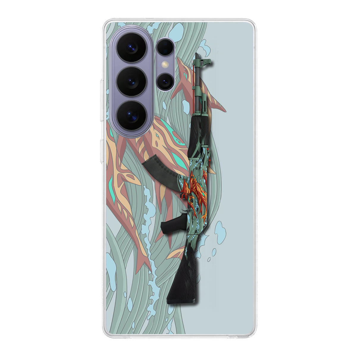 AK-47 Aquamarine Revenge Samsung Galaxy S26 Ultra Case