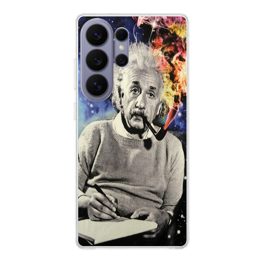 Albert Einstein Smoking Samsung Galaxy S26 Ultra Case